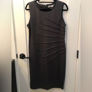 Calvin Klein gray sheath dress, size 12
